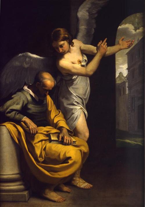 Simone Cantarino, The Angel showing St Joseph the way to Egypt
